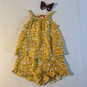 Zunie Mustard Floral Dress